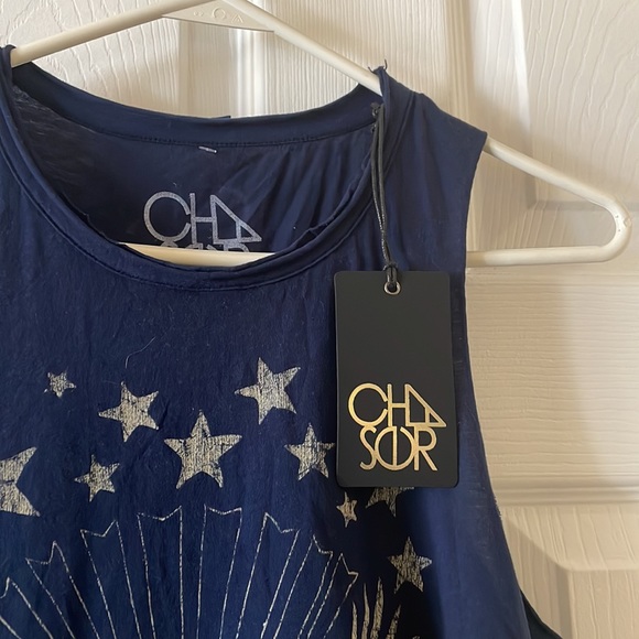 NWT chaser USA eagle American Stars and Stripes tank top - Picture 4 of 8